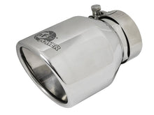 Load image into Gallery viewer, aFe aFe MACH Force-Xp 304 SS Clamp-On Exhaust Tip 2.5in. Inlet / 4in. Outlet / 6in. L - Polished AFE49T25404-P06