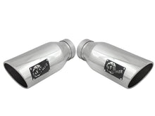 Load image into Gallery viewer, aFe aFe MACH Force-XP 304 SS Single Wall Polished Exhaust Tip Pair 4in Inlet x 6in Outlet x 15in L AFE49T40606-P15