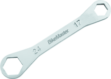 Load image into Gallery viewer, BikeMaster Rider Wrench - 24mm 6-pt x 17mm 6-pt BKM150337