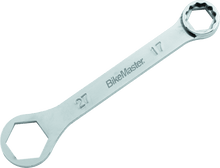 Load image into Gallery viewer, BikeMaster Rider Wrench - 27mm 6-pt x 17mm 12-pt BKM150338