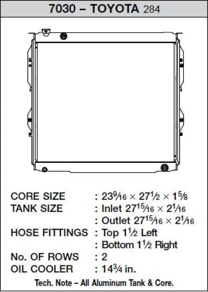 CSF CSF 99-06 Toyota Tundra Radiator CSF7030