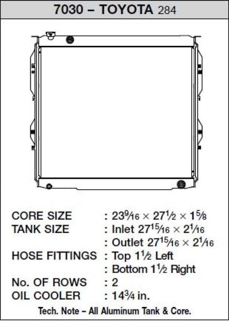 CSF CSF 99-06 Toyota Tundra Radiator CSF7030