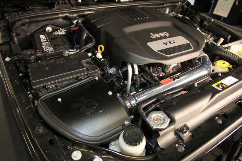 K&N Engineering K&N 12-18 Jeep Wrangler V6-3.6L High Flow Performance Intake Kit (12-15 CARB Approved) KNN77-1566KP