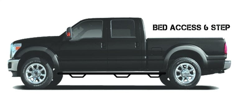 N-Fab N-Fab Podium LG 17-18 Chevrolet/GMC 2500/3500 Crew Cab 6.5ft Bed - Tex Black - Bed Access - 3in NFBHPC17104CC-6-TX