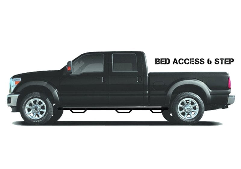 N-Fab N-Fab Podium LG 17-18 Chevrolet/GMC 2500/3500 Crew Cab 6.5ft Bed - Tex Black - Bed Access - 3in NFBHPC17104CC-6-TX