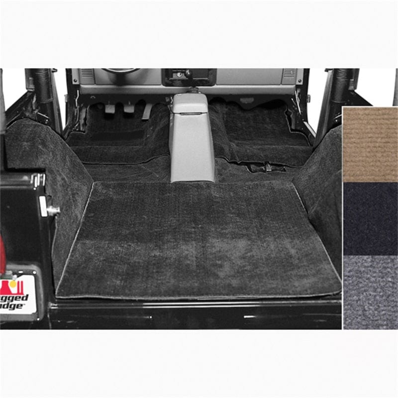 Rugged Ridge Rugged Ridge Deluxe Carpet Kit Black 76-95 Jeep CJ / Jeep Wrangler Models RUG13690.01