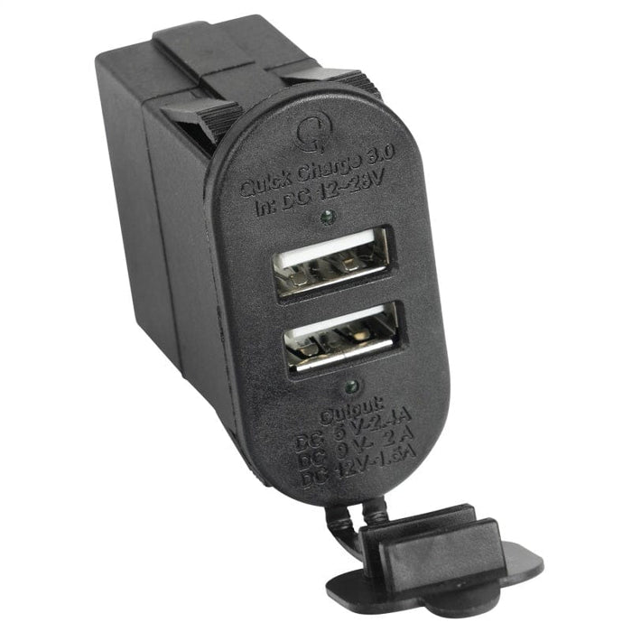 Rugged Ridge Rugged Ridge Dual USB Port With Qi capabilities 3.0 RUG17235.16