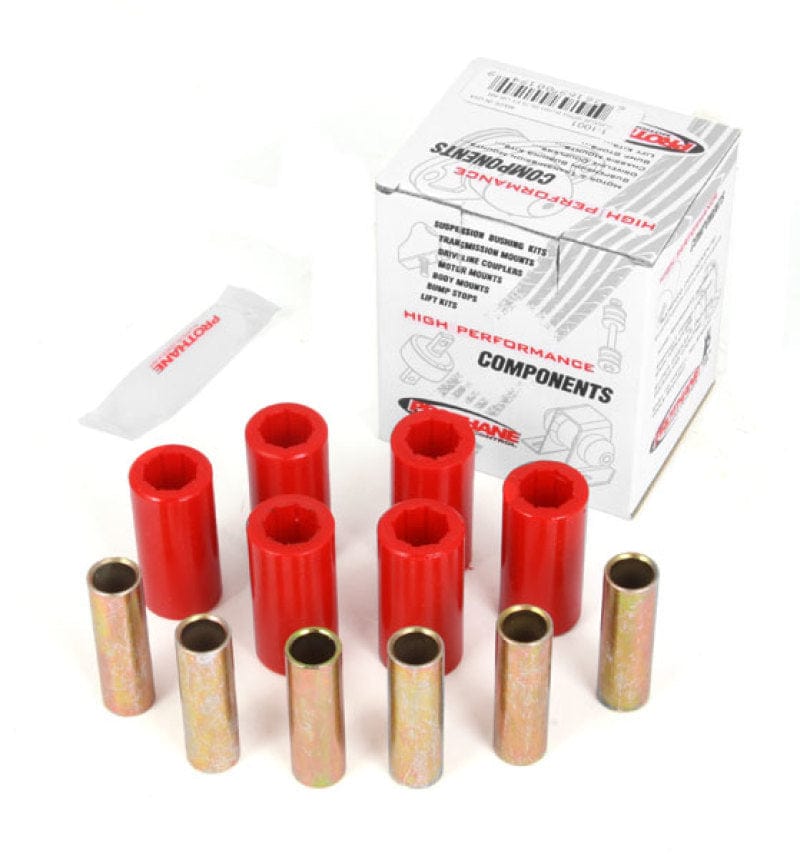 Rugged Ridge Rugged Ridge Leaf Spring Bushing Kit Front or Rear Red 55-75 CJ RUG18364.01