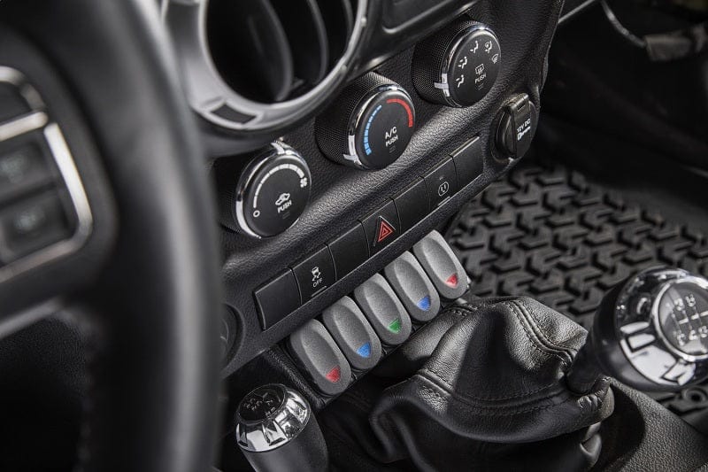 Rugged Ridge Rugged Ridge Lower Console Switch Panel 11-18 Jeep Wrangler JK/JKU RUG17235.54