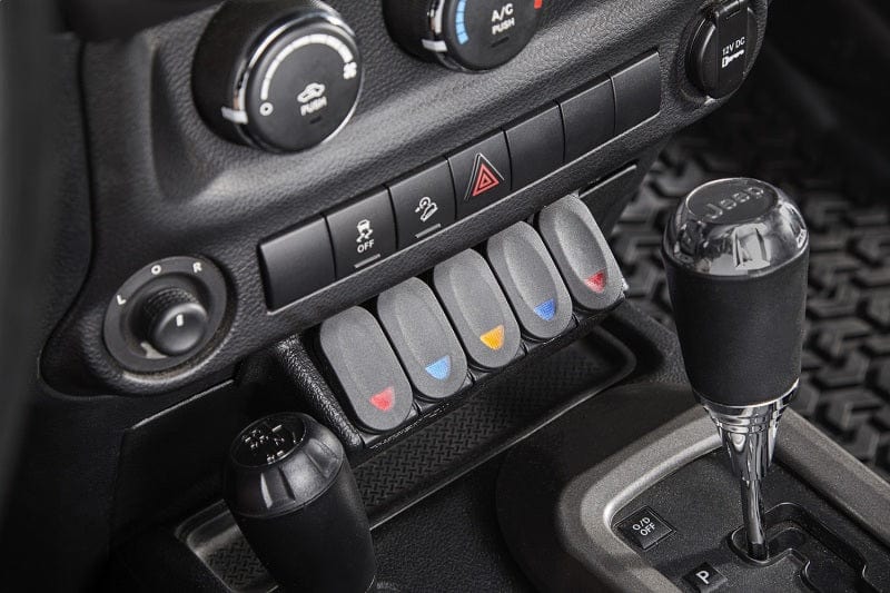 Rugged Ridge Rugged Ridge Lower Console Switch Panel 11-18 Jeep Wrangler JK/JKU RUG17235.54