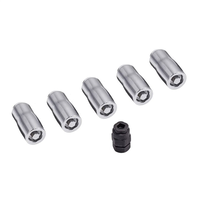 Rugged Ridge Rugged Ridge Wheel Lock Nut Set 5 Nuts w/Key Chrome M14-1.5 RUG16715.31