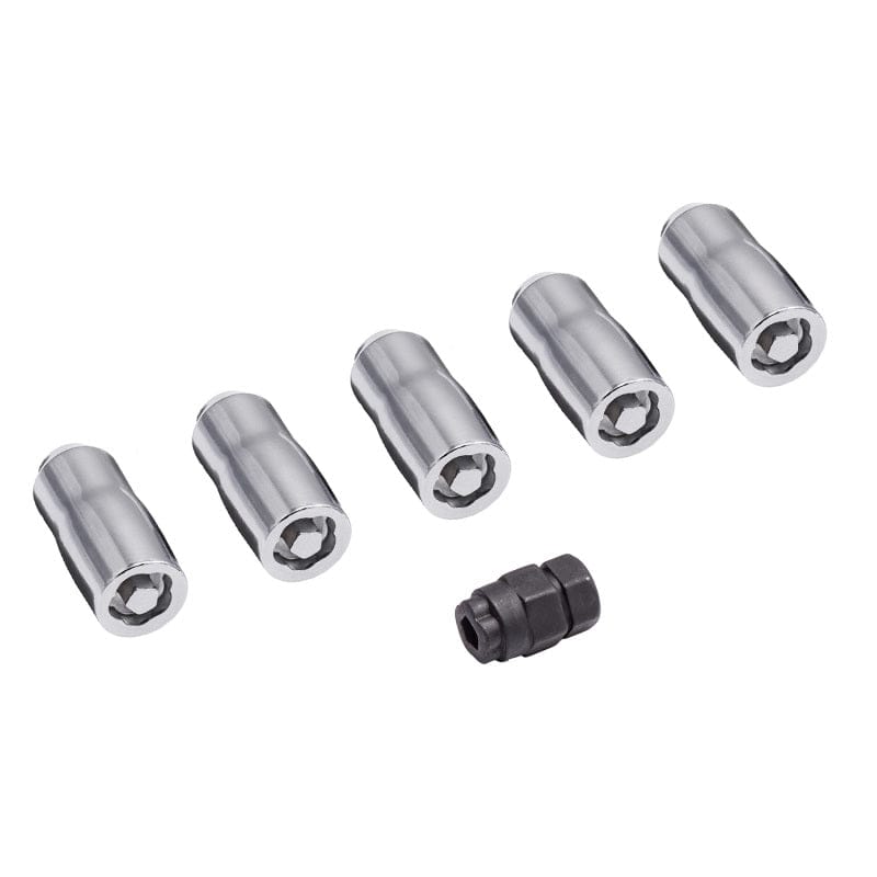 Rugged Ridge Rugged Ridge Wheel Lock Nut Set 5 Nuts w/Key Chrome M14-1.5 RUG16715.31