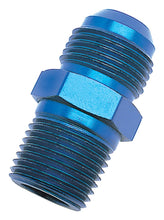 Load image into Gallery viewer, Russell Russell Performance -12 AN to 3/4in NPT Straight Flare to Pipe (Blue) RUS660510