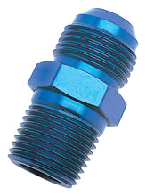 Load image into Gallery viewer, Russell Russell Performance -4 AN to 1/4in NPT Straight Flare to Pipe (Blue) RUS660430