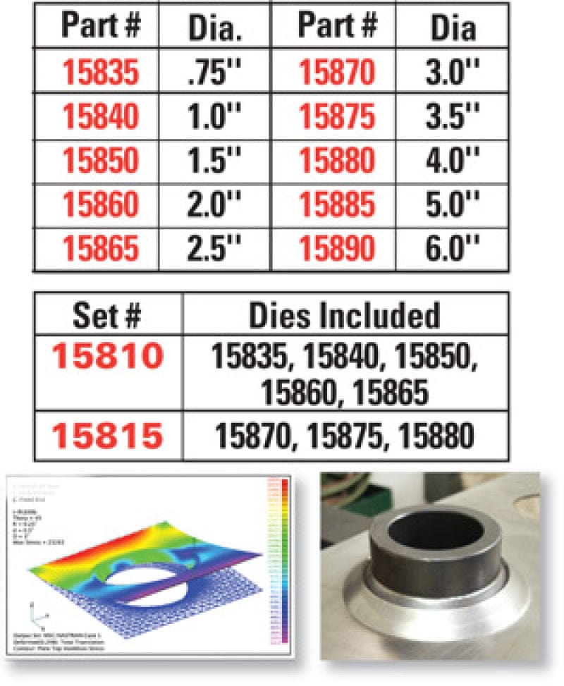 SPC Performance SPC Performance 1.0in. FLARED HOLE DIE SPC15840