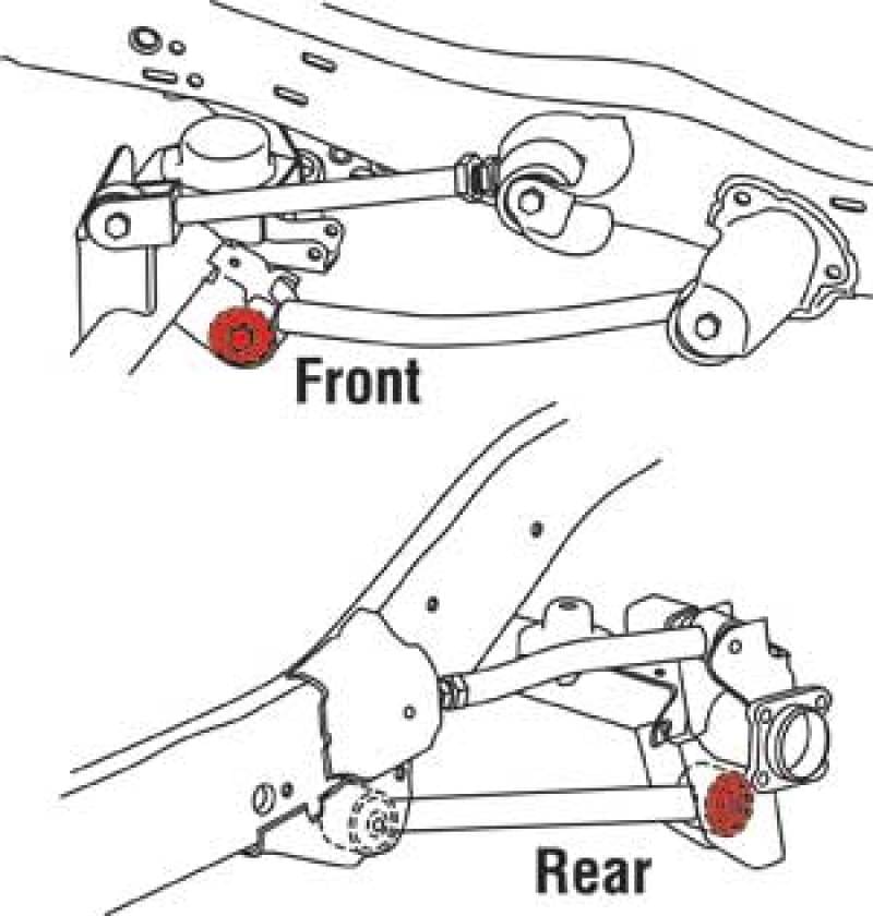 SPC Performance SPC Performance Front/Rear Lower Control Arm xAxis Joint Jeep 07-14 Wrangler / 93-98 Grand Cherokee SPC15620