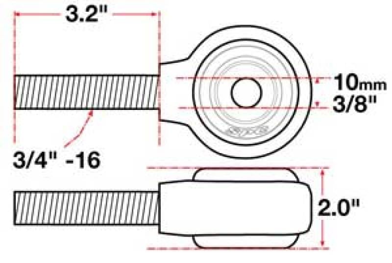 SPC Performance SPC Performance XAXIS Rod End Ball Joint SPC15730