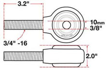 Load image into Gallery viewer, SPC Performance SPC Performance XAXIS Rod End Ball Joint SPC15730