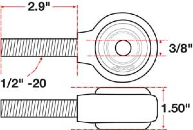 SPC Performance SPC Performance XAXIS Rod End Ball Joint SPC15744