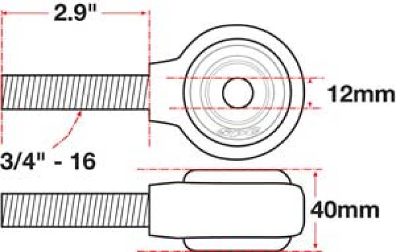 SPC Performance SPC Performance XAXIS Rod End Ball Joint SPC15752