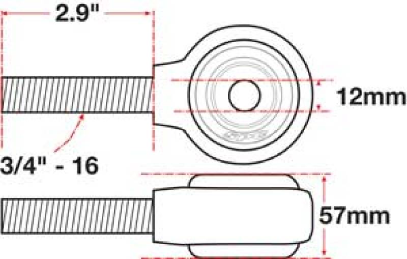 SPC Performance SPC Performance XAXIS Rod End Ball Joint SPC15780