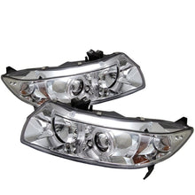 Load image into Gallery viewer, SPYDER Spyder Honda Civic 06-08 2Dr Projector Headlights LED Halo Chrome High H1 Low H1 PRO-YD-HC06-2D-HL-C SPY5010797