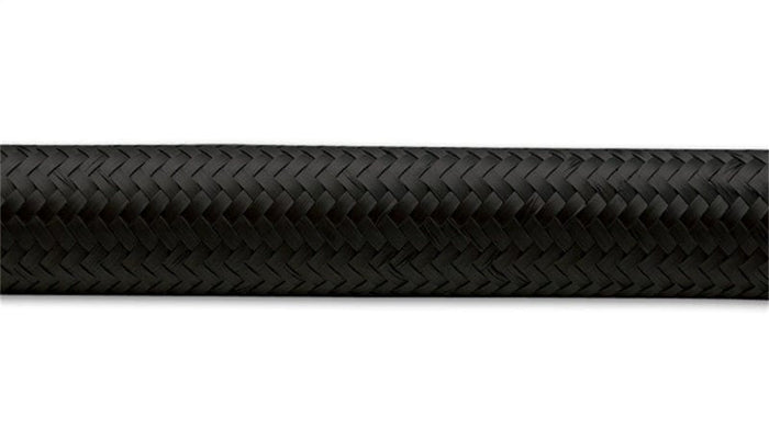 Vibrant Vibrant -10 AN Black Nylon Braided Flex Hose .56in ID (50 foot roll) VIB12000