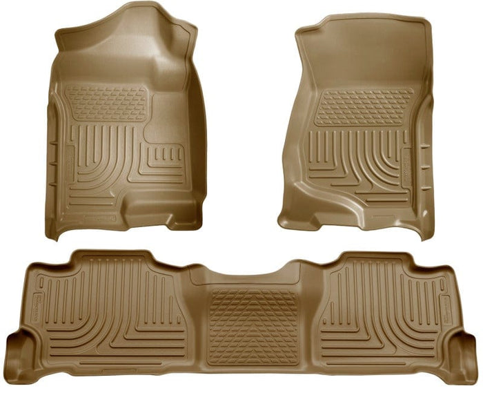 Husky Liners Husky Liners 07-13 GM Escalade/Suburban/Yukon WeatherBeater Tan Front & 2nd Seat Floor Liners HSL98253