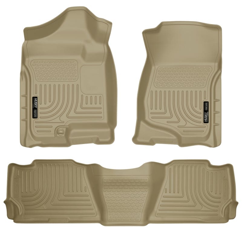 Husky Liners Husky Liners 07-13 GM Escalade/Suburban/Yukon WeatherBeater Tan Front & 2nd Seat Floor Liners HSL98253