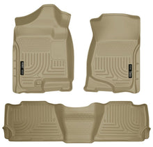 Load image into Gallery viewer, Husky Liners Husky Liners 07-13 GM Escalade/Suburban/Yukon WeatherBeater Tan Front &amp; 2nd Seat Floor Liners HSL98253