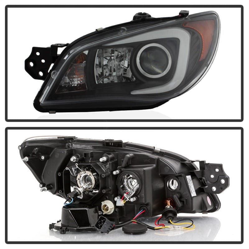 SPYDER Spyder Subaru WRX 2006-2007 Projector Headlights - Halogen Only - Black PRO-YD-SWRX06-LBDRL-BK SPY5083920