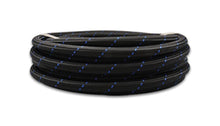 Load image into Gallery viewer, Vibrant Vibrant -4 AN Two-Tone Black/Blue Nylon Braided Flex Hose (20 foot roll) VIB11974B