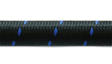 Load image into Gallery viewer, Vibrant Vibrant -4 AN Two-Tone Black/Blue Nylon Braided Flex Hose (20 foot roll) VIB11974B